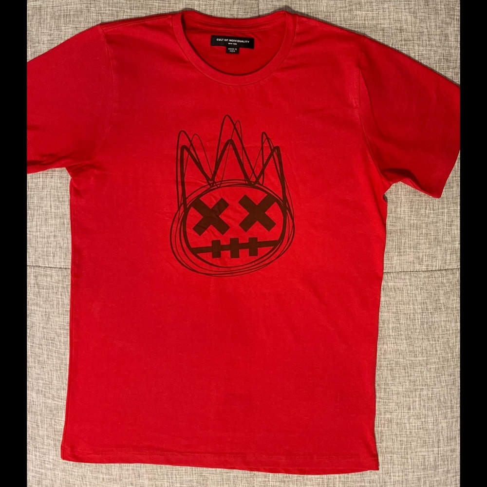 Cult of Individuality Shimuchan Logo Graphic Tee. Mens SMALL. Red